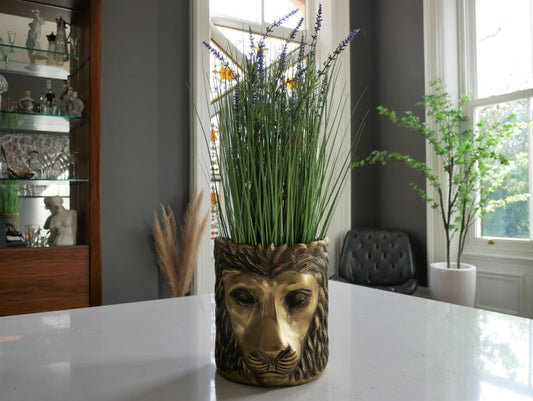 Lion Head Planter / Ice Bucket