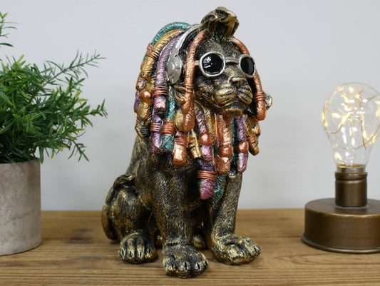 Dreadlocks Lion - Gold