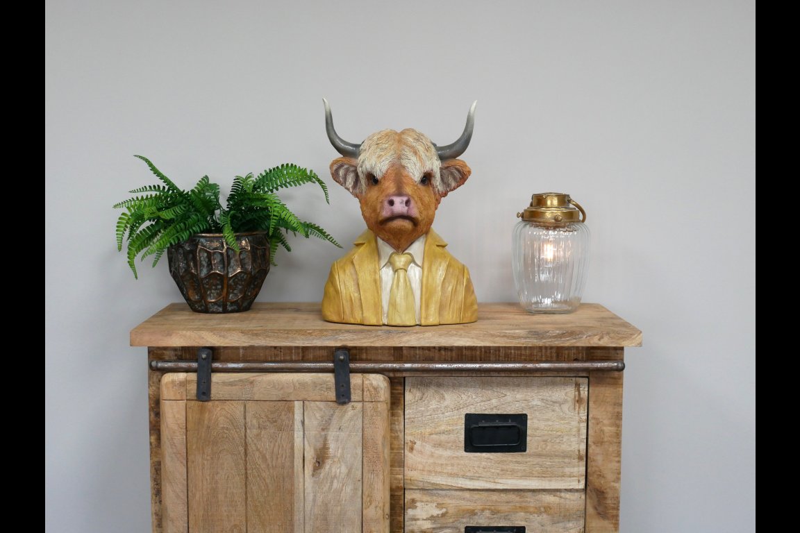 Large Cow Bust