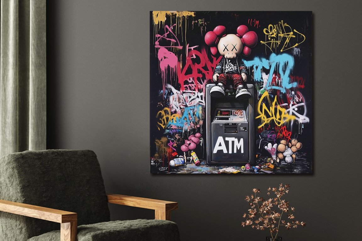 Graffiti ATM Wall Art