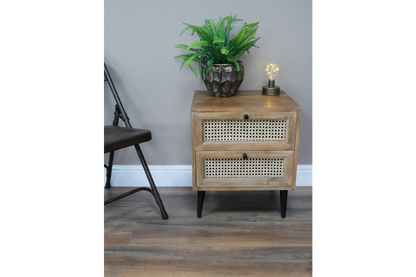 Rattan Bedside Cabinet