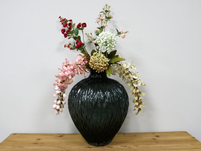 Black Glass Vase