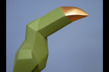 Green Bird On Stand
