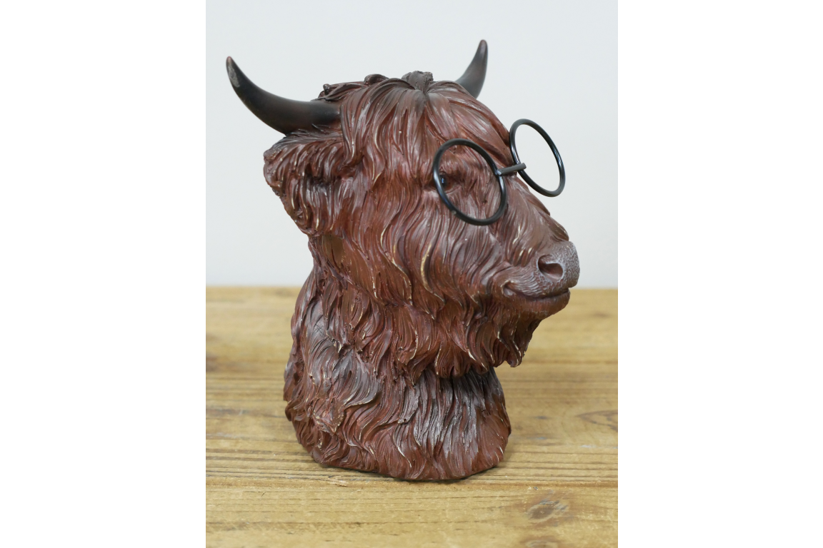 Cow Head With Glasses
