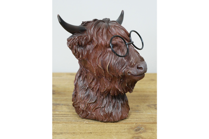 Cow Head With Glasses
