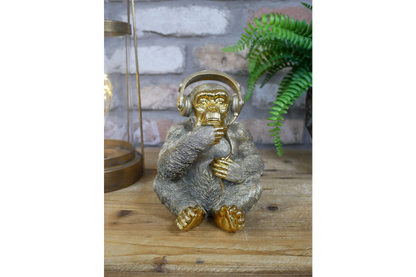 Monkey With Headphones