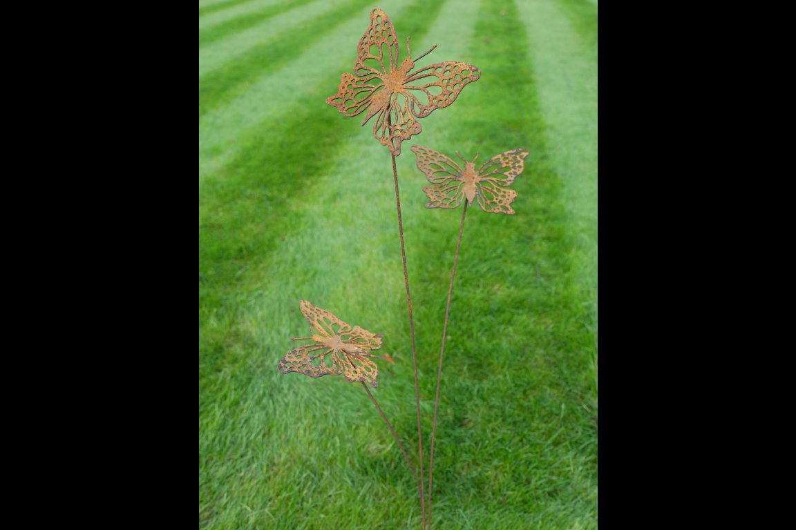 Rusty Butterflies Stake
