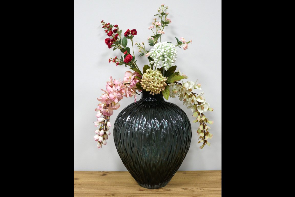 Black Glass Vase