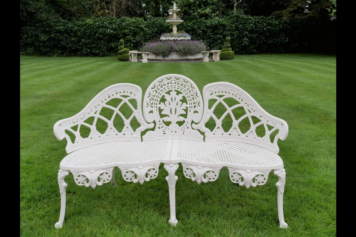 Aluminium Bench - White Finish