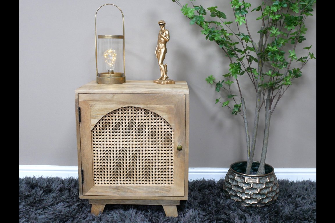 1 Door Rattan Bedside