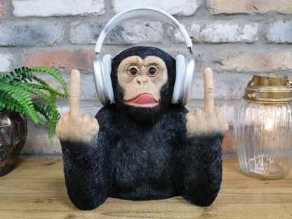 Up Yours Monkey Headphone Holder