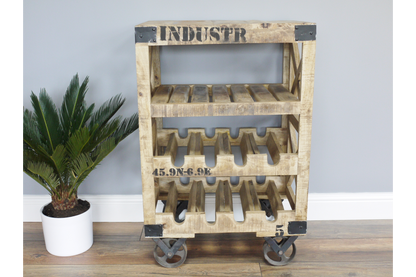 Industrial Wine Trolley