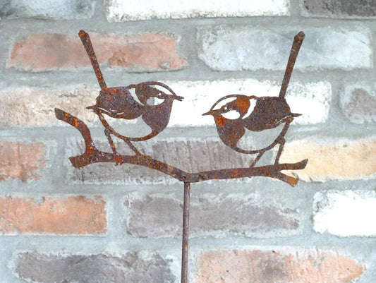 Rusty 2 Bird Stake