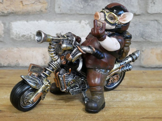 Pig On Motorbike