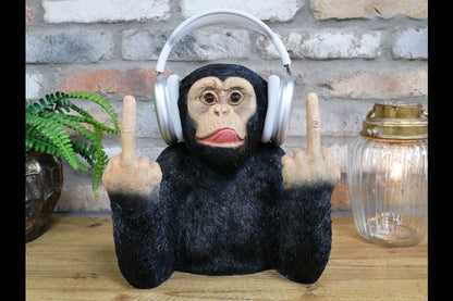 Up Yours Monkey Headphone Holder