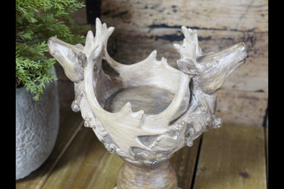 Double Deer Candle Holder