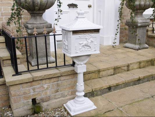 Aluminium Post Box White