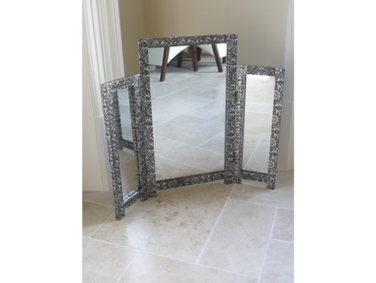 Embossed Triple Mirror