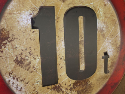 10t Sign
