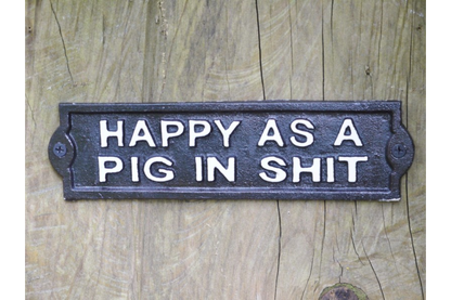 Sign (Happy Pig)