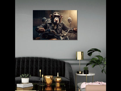 Motorbike Monkey Wall Art