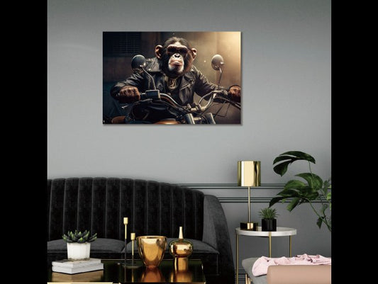 Motorbike Monkey Wall Art