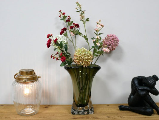 Green Glass Vase