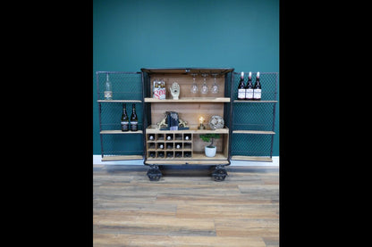 Industrial Bar Cabinet