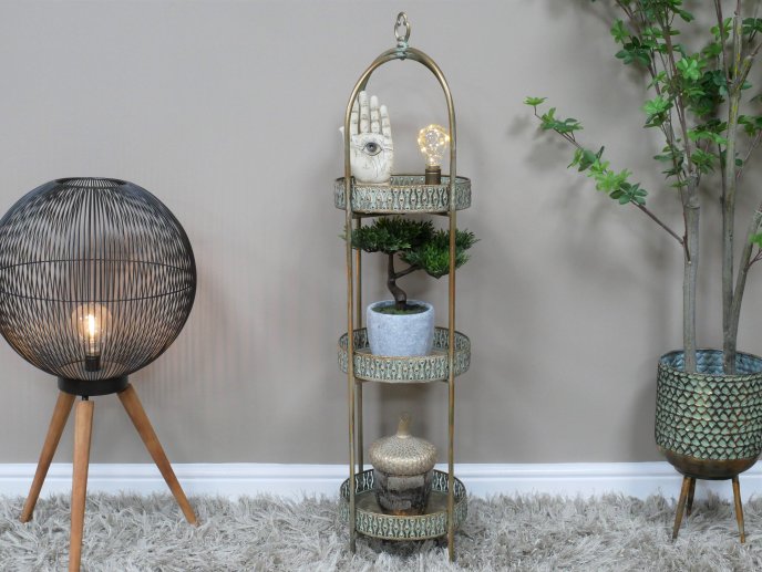 Moroccan Style 3 Tier Shelves