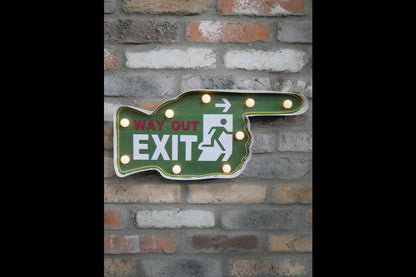 Light Up Sign (Way Out)