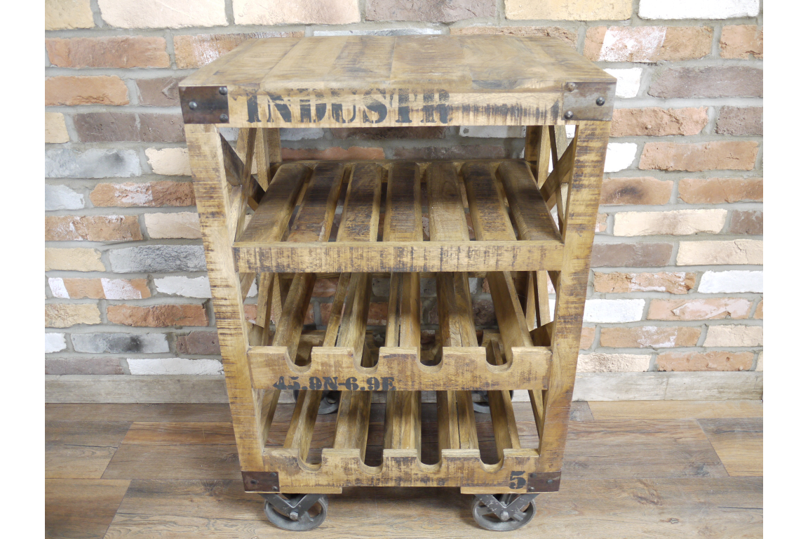 Industrial Wine Trolley