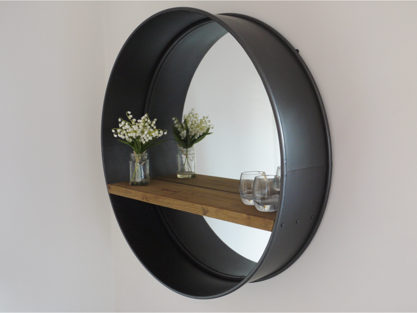 Retro Industrial Mirror