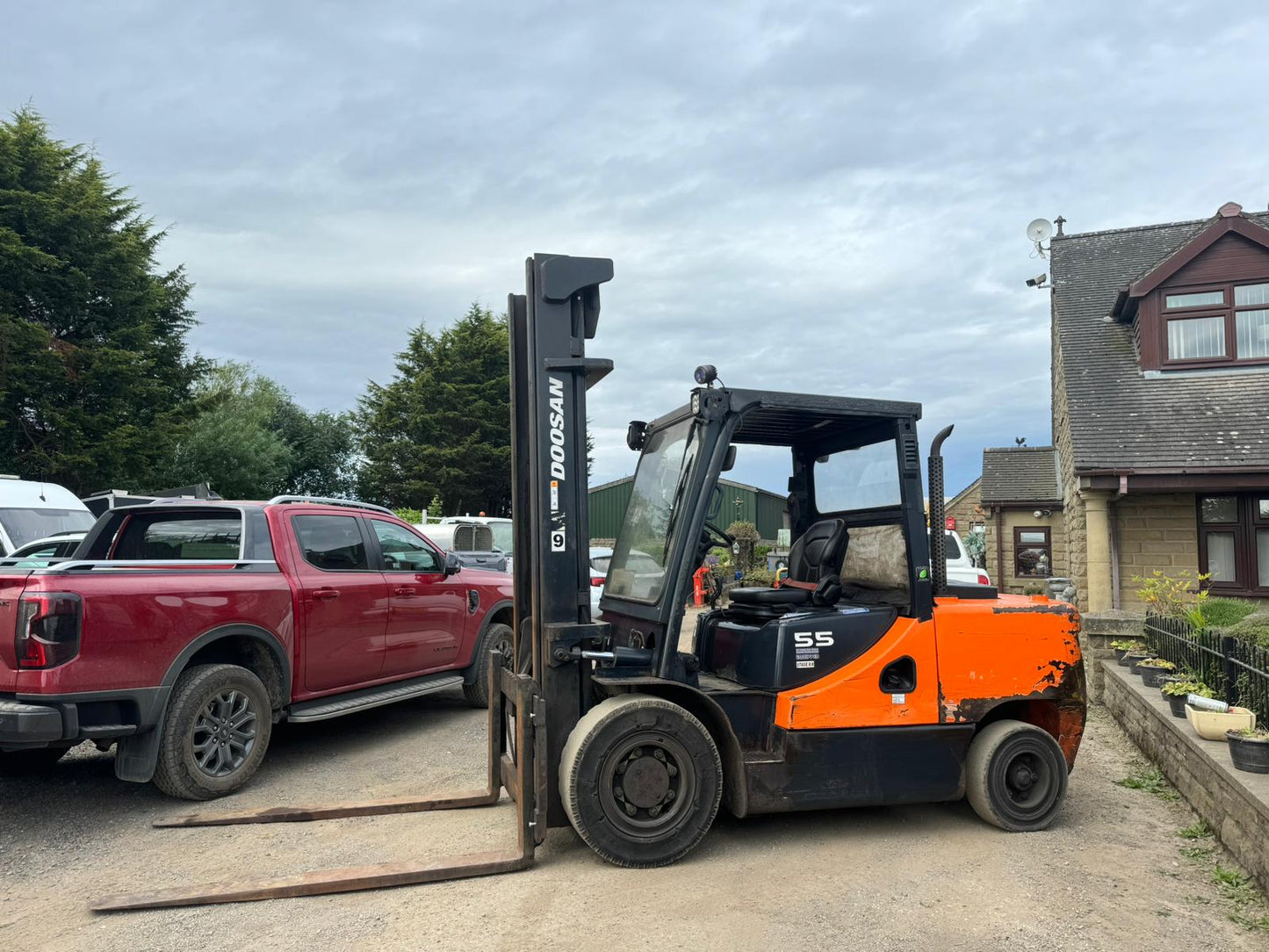 2017 DOOSAN D55C-5 FORKTRUCK 5.5 TON DIESEL FORKLIFT