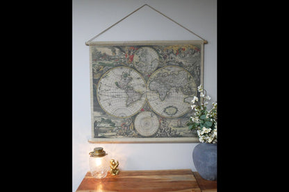 Canvas Wall Art - World Map
