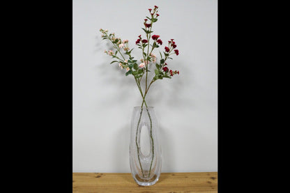 Clear Glass Bubble Vase