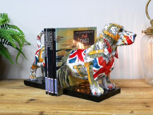 British Dog Bookends