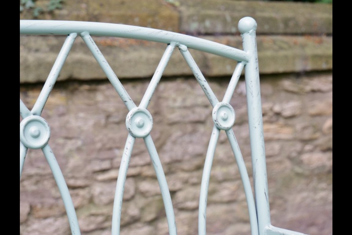 Pistachio Button Bench