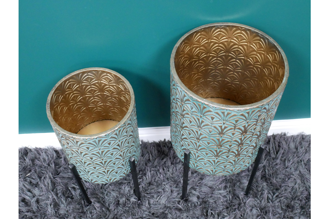 Moroccan Style Set Of 2 Planters