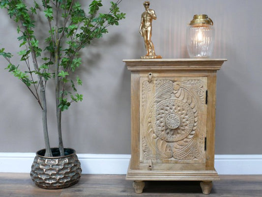 Carved Storage Cabinet