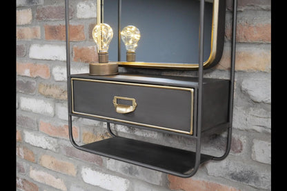 Wall Unit With Mirror