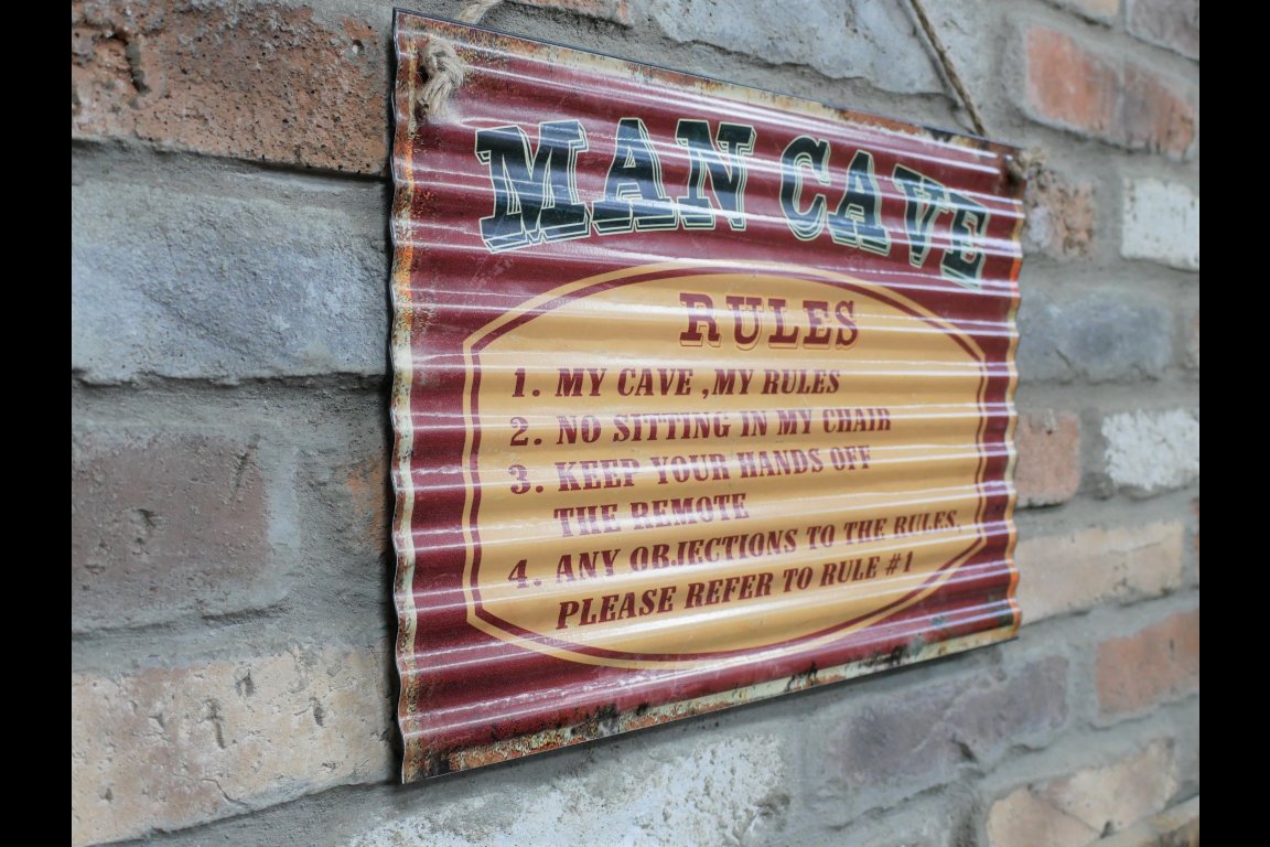 Sign (Man Cave Rules)