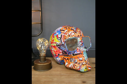 Skull With Mirrored Shades