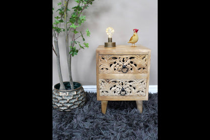 2 Drawer Bedside Cabinet