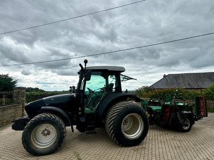 2010 DEUTZ FAHR 100 TRACTOR WITH RANSOMES 7 GANG LAWN MOWER 100 HP TRACTOR