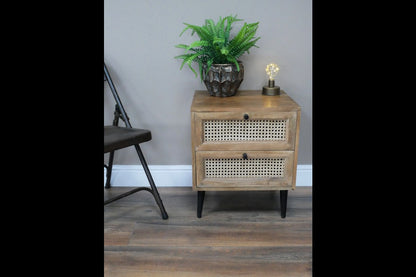 Rattan Bedside Cabinet