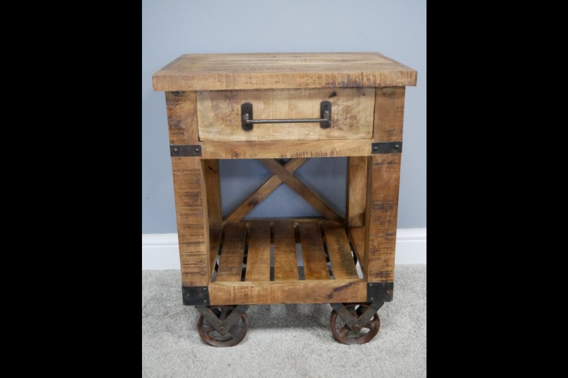 Industrial Bedside Cabinet