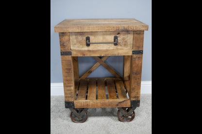 Industrial Bedside Cabinet