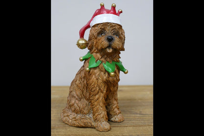 Dog With Christmas Hat