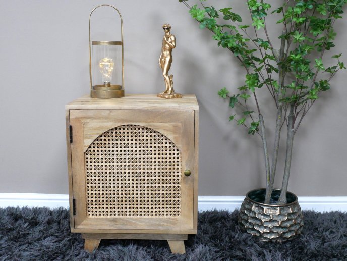 1 Door Rattan Bedside