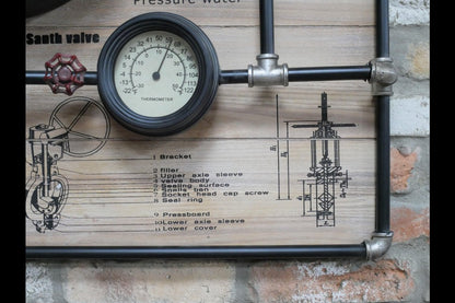 Large Pipe Clock